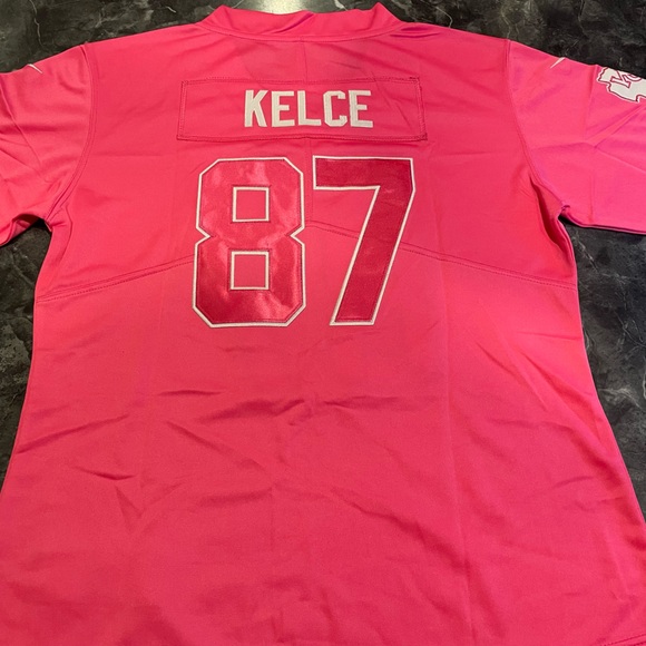 Brand New Ladies Pink Breast Cancer Chiefs Jersey - Picture 2 of 2